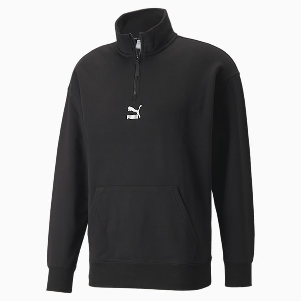 Classics Half-Zip Crew Neck Men's Training Sweater, Puma Black