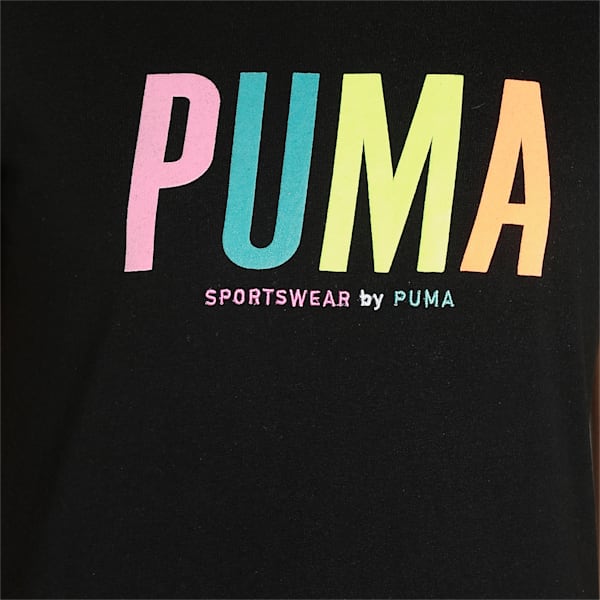 SWxP Graphic Women's Regular Fit T-shirt, Puma Black, extralarge-IND