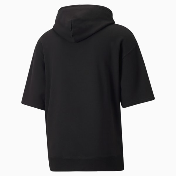 Classics Short Sleeve Relaxed Men's Hoodie, Puma Black, extralarge
