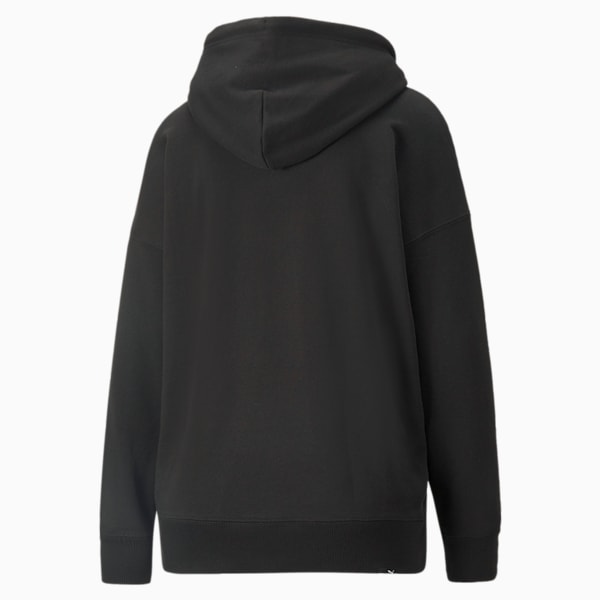 Downtown Relaxed Women's Hoodie, Puma Black