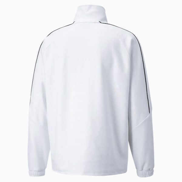 King Printed Half-Zip Men's Relaxed Fit Track Jacket, Puma White, extralarge-IND