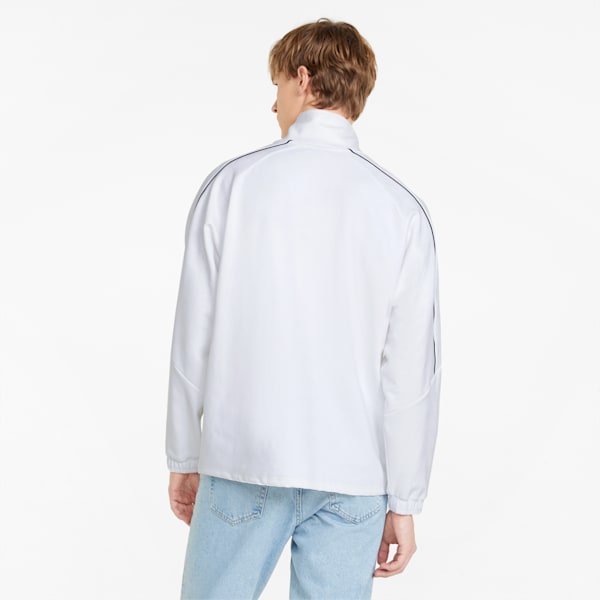 King Printed Half-Zip Men's Relaxed Fit Track Jacket, Puma White, extralarge-IND