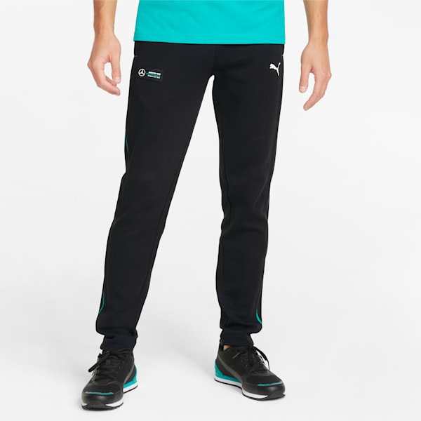 Mercedes AMG Petronas F1 Men's Slim Fit Sweat Pants, Puma Black, extralarge-IND