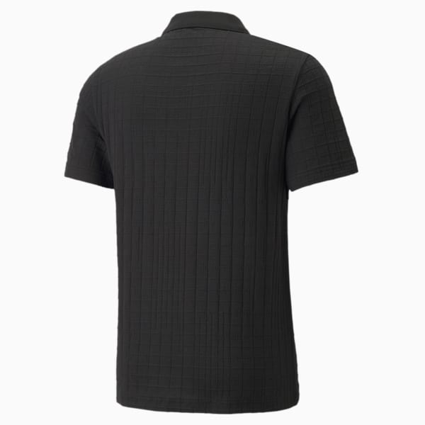 Mercedes AMG Petronas F1 Jacquard Men's Polo Shirt, Puma Black
