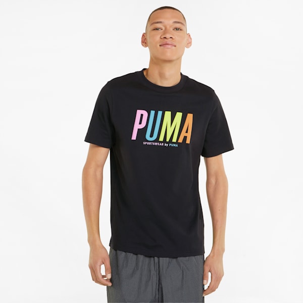 メンズ SWXP グラフィック 半袖 Tシャツ, Puma Black