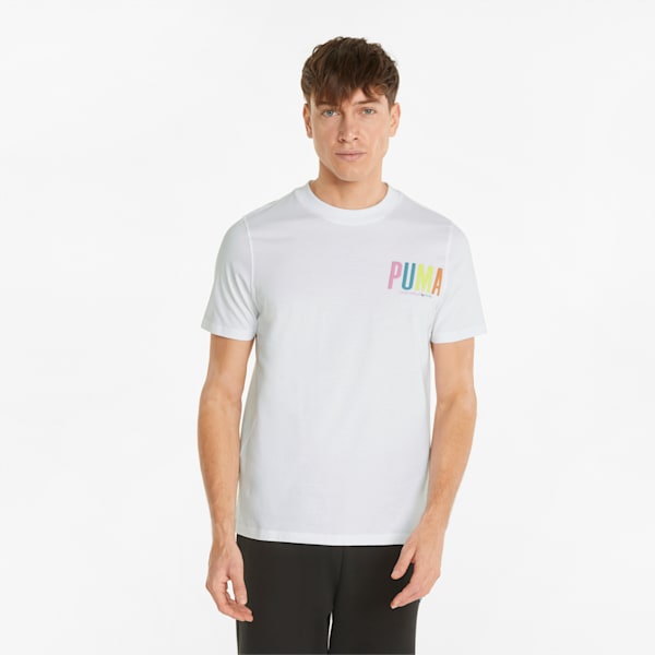 SWxP Graphic Men's Regular Fit T-shirt, Puma White, extralarge-IND