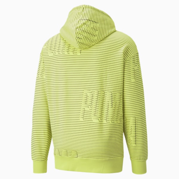 Sudadera con capucha estampada SWxP para hombre, Lemon Sherbert, extralarge