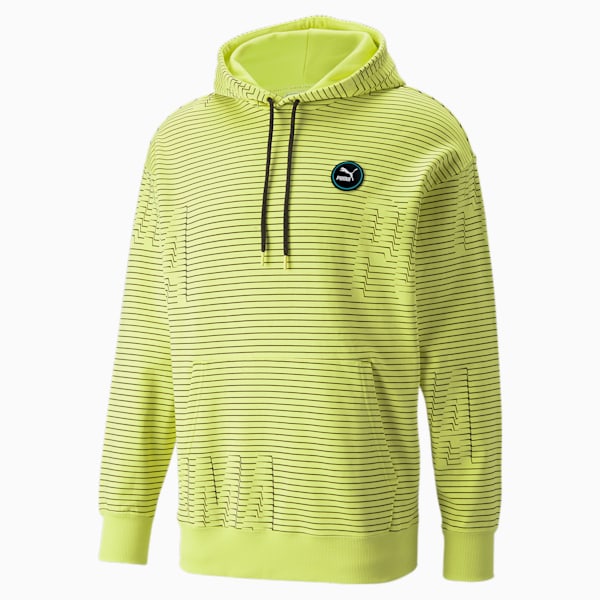 Sudadera con capucha estampada SWxP para hombre, Lemon Sherbert, extralarge
