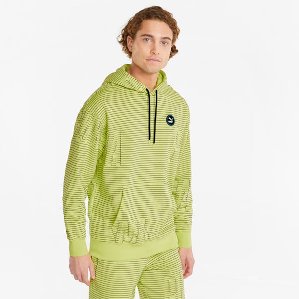 Sudadera con capucha estampada SWxP para hombre, Lemon Sherbert, extralarge