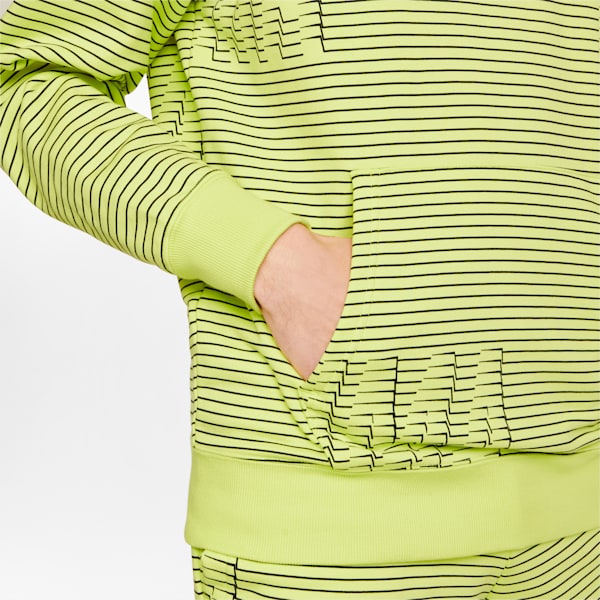 Sportswear by PUMA Printed Men's Hoodie, Lemon Sherbert, extralarge