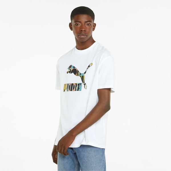 メンズ HC グラフィック 半袖 Tシャツ, Puma White, extralarge-JPN