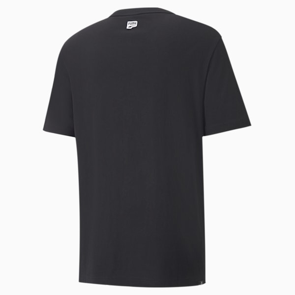 Downtown Graphic Crew Neck Men's Relaxed Fit T-Shirt, Puma Black, extralarge-AUS