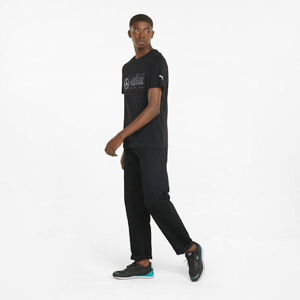 Mercedes F1 Logo Men's Tee, Puma Black, extralarge