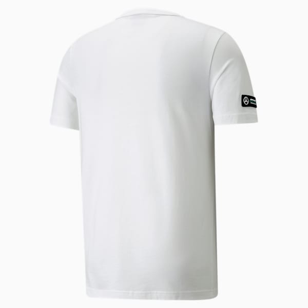 Mercedes F1 Logo Men's Regular Fit T-shirt, Puma White, extralarge-IND