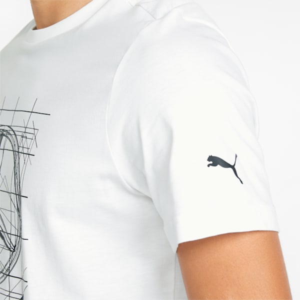 Mercedes F1 Logo Men's Regular Fit T-shirt, Puma White, extralarge-IND
