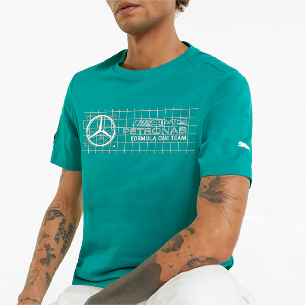 Mercedes F1 Logo Men's Tee, Spectra Green