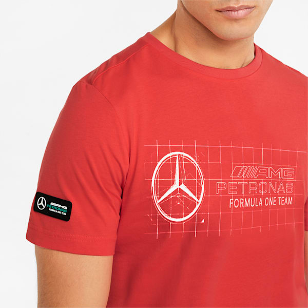 Mercedes F1 Logo Men's T-shirt, Hibiscus