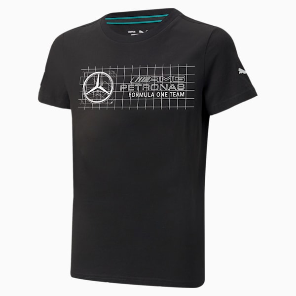 Mercedes AMG Petronas F1 Logo Youth T-Shirt, Puma Black