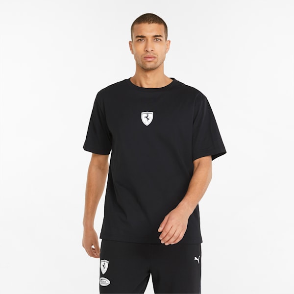 Puma Ferrari Tee Shirt - Black - Mens