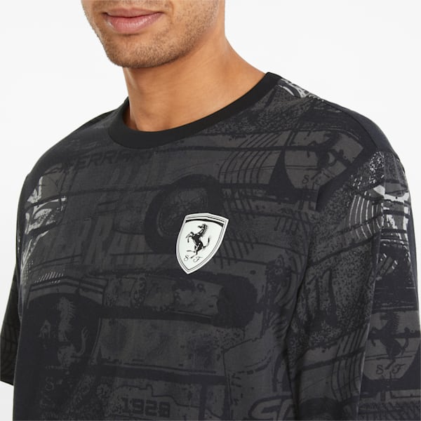 Scuderia Ferrari Race Printed Men's T-shirt, Puma Black