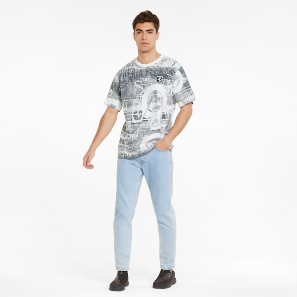 Scuderia Ferrari Race Printed Men's T-shirt, Puma White