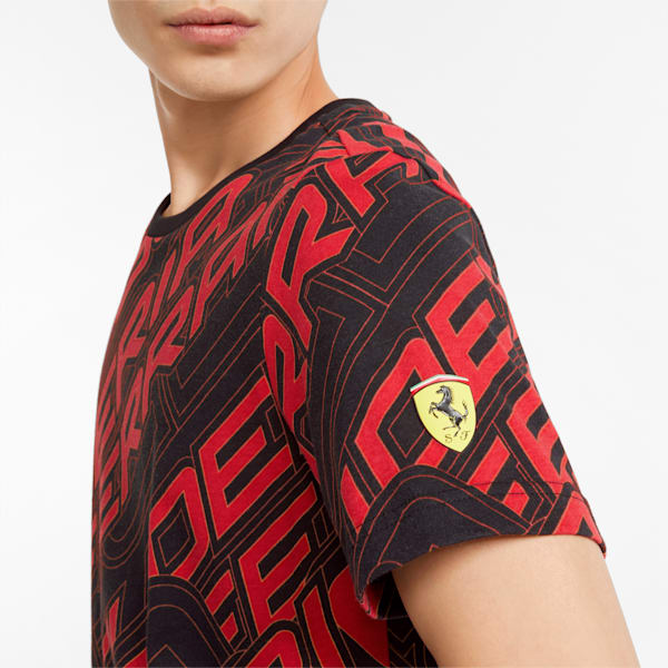 Scuderia Ferrari Race Printed Men's T-shirt, Puma Black, extralarge-IND