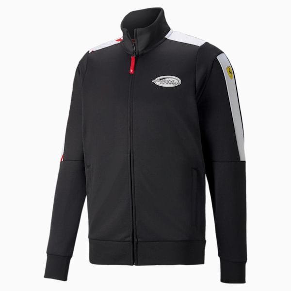 Scuderia Ferrari Race T7 Men's Track Jacket, Puma Black, extralarge