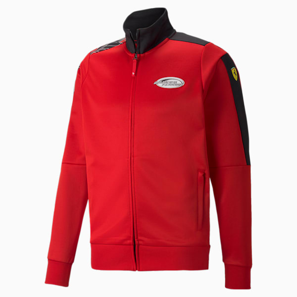 Scuderia Ferrari Race T7 Men's Track Jacket, Rosso Corsa