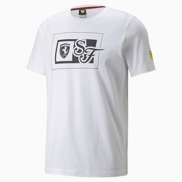 Scuderia Ferrari Race Graphic Men's Tee, Puma White, extralarge