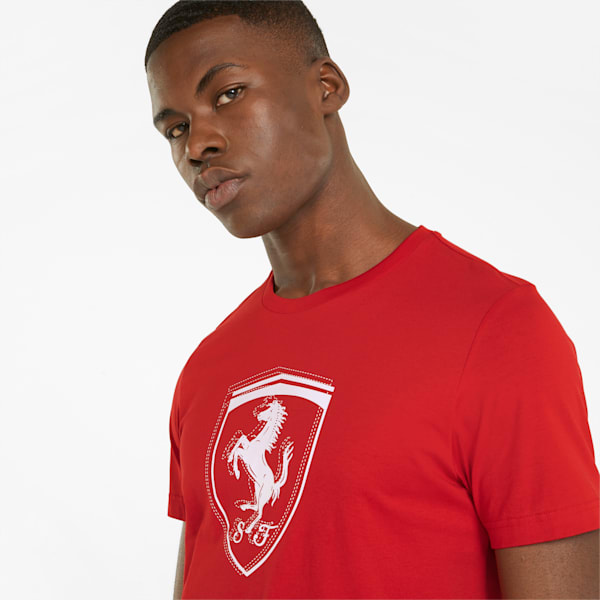 Camiseta Scuderia Ferrari Race tonal para hombre, Rosso Corsa