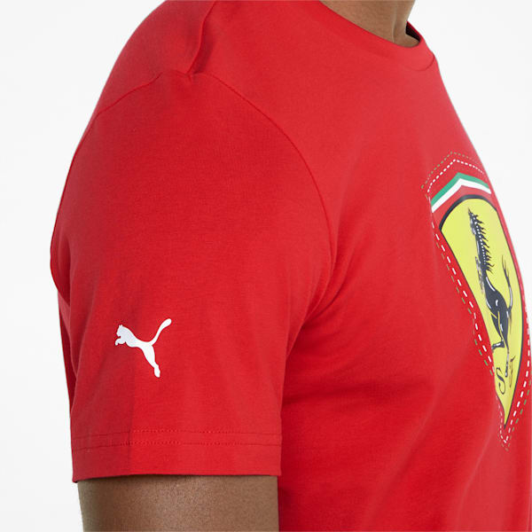 Scuderia Ferrari Race Color Shield Men's Tee, Rosso Corsa, extralarge