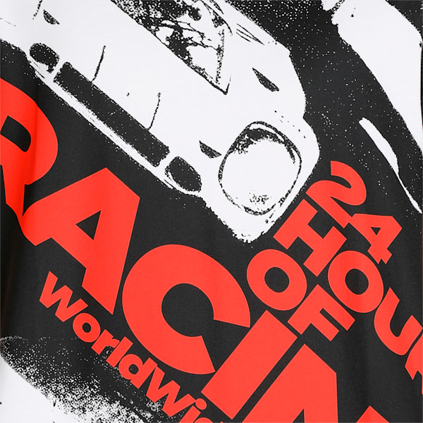 Porsche Legacy Statement Men's Regular Fit Graphic T-Shirt, Puma Black, extralarge-IND