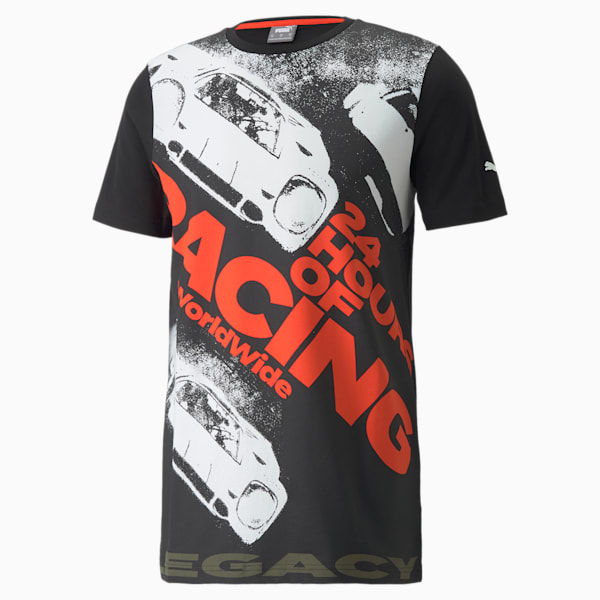 Porsche Legacy Statement Men's Graphic T-Shirt, Puma Black