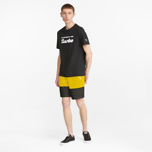 Porsche Legacy Men's Sweat Shorts, Lemon Chrome