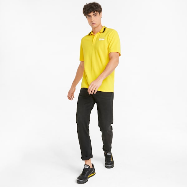 Porsche Legacy Men's Regular Fit Polo, Lemon Chrome, extralarge-IND