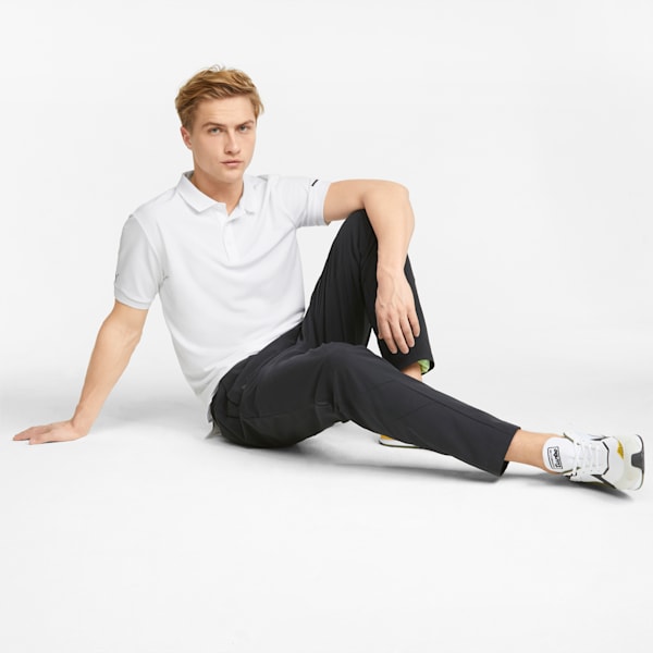 Porsche Design Men's Regular Fit Polo T-shirt, Puma White, extralarge-IND
