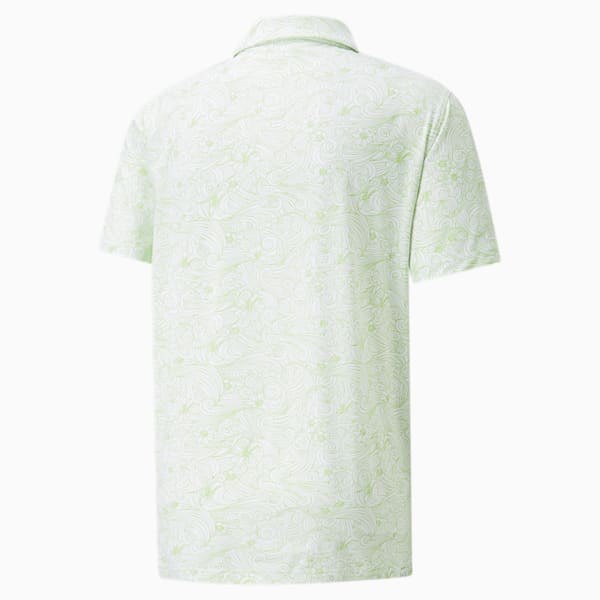 メンズ ゴルフ GUST O WIND ポロシャツ, Bright White-Greenery, extralarge-JPN