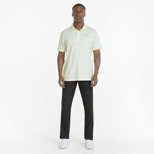 メンズ ゴルフ GUST O WIND ポロシャツ, Bright White-Greenery, extralarge-AUS