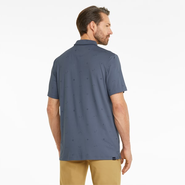 CLOUDSPUN H8 Men's Golf Polo Shirt, Evening Sky-Navy Blazer