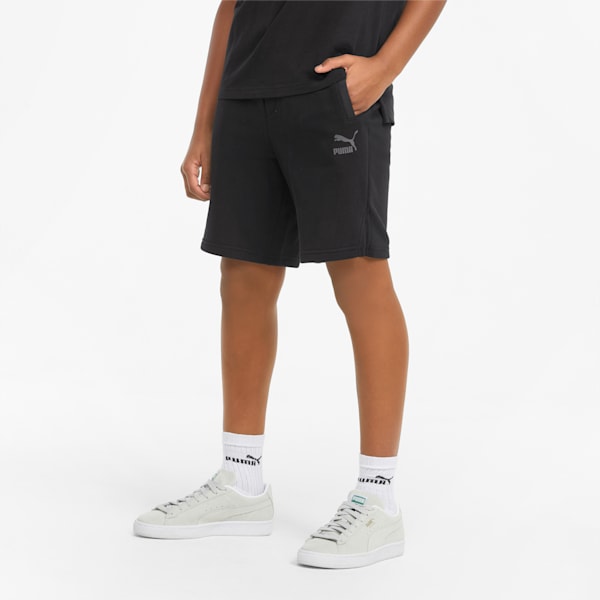 MATCHERS Boys' Shorts, Puma Black, extralarge