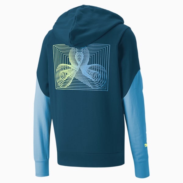 Sudadera con capucha de cierre completo PUMA x CLOUD9 Esports para hombre, Sailing Blue, extralarge