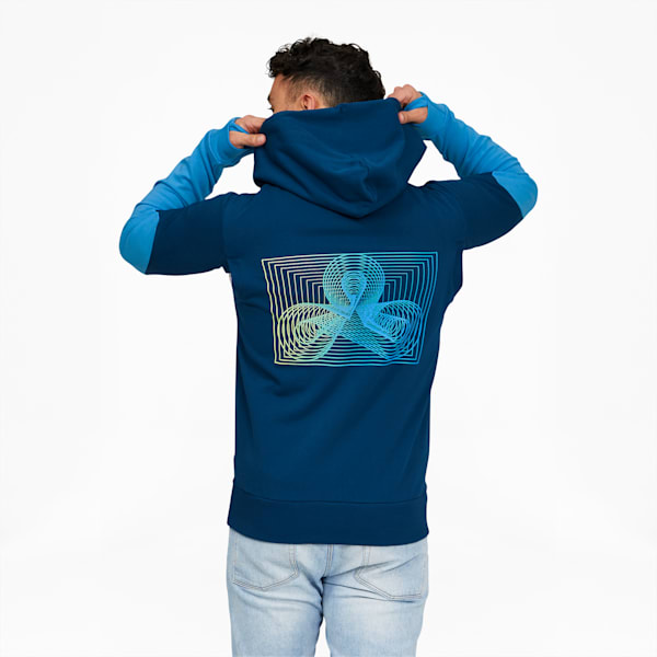 Sudadera con capucha de cierre completo PUMA x CLOUD9 Esports para hombre, Sailing Blue, extralarge