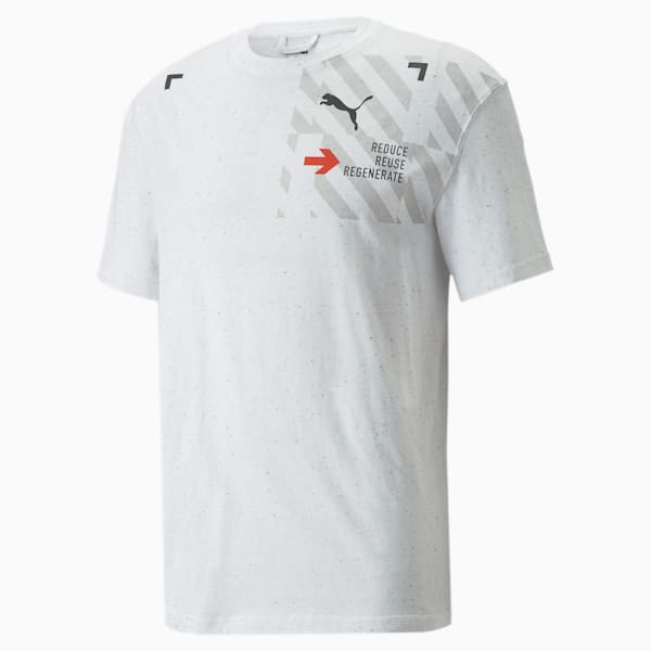 Playera deportiva holgada para hombre RE:Collection, Pristine Heather, extralarge