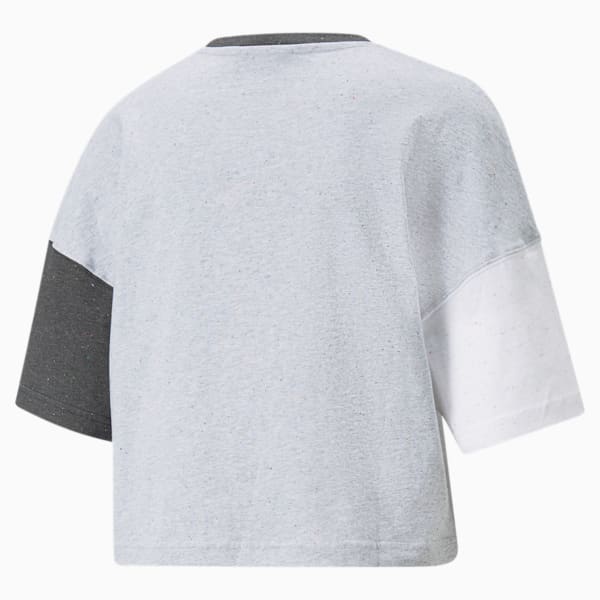 RE:Collection Oversized Women's Tee, Light Gray Heather