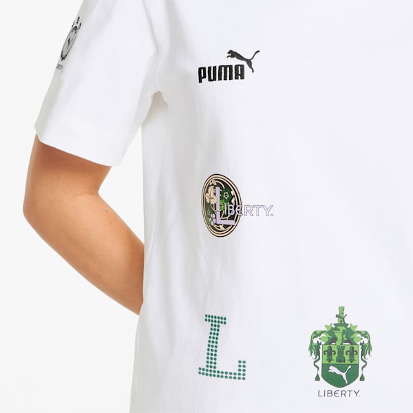 ウィメンズ PUMA x LIBERTY バッジ 半袖 Tシャツ, Puma White, extralarge-JPN