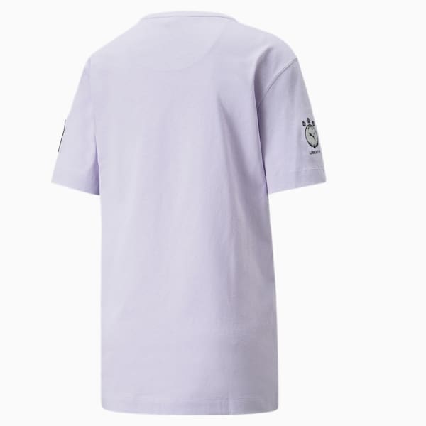 ウィメンズ PUMA x LIBERTY バッジ 半袖 Tシャツ, Pastel Lilac, extralarge-IND