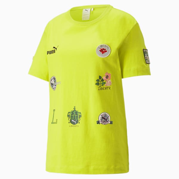 PUMA x LIBERTY Badge Women's Tee, Sulphur Spring, extralarge