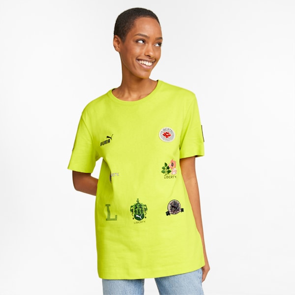 PUMA x LIBERTY Badge Women's Tee, Sulphur Spring, extralarge