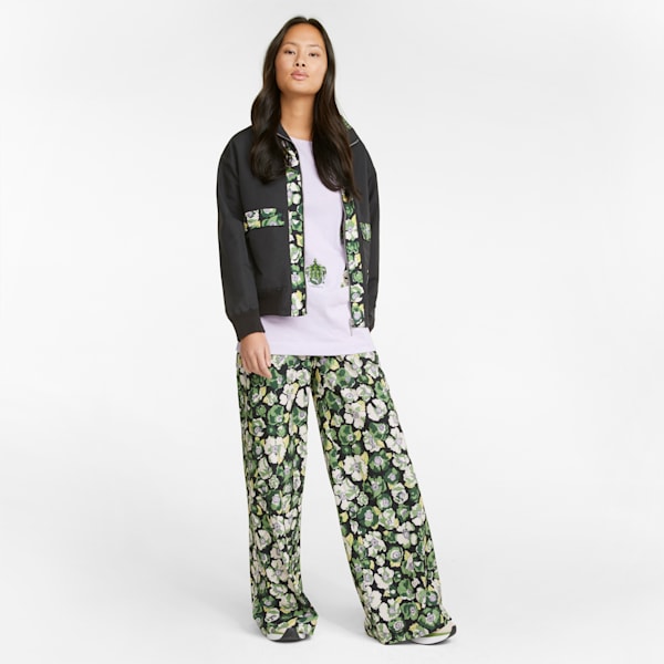 ウィメンズ PUMA x LIBERTY ワイドレッグ パンツ, Puma Black-Flower AOP, extralarge-JPN