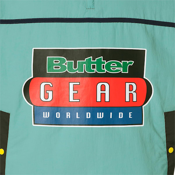 メンズ PUMA x BUTTER GOODS ライトウェイト ポップ プルオーバー, Mineral Blue, extralarge-JPN